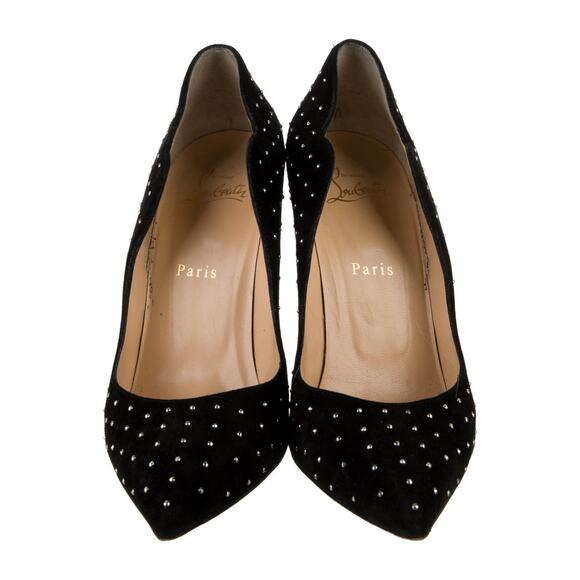 ❤️Christian Louboutin Suede Studded Accents Pumps❤️ - Picture 3 of 5